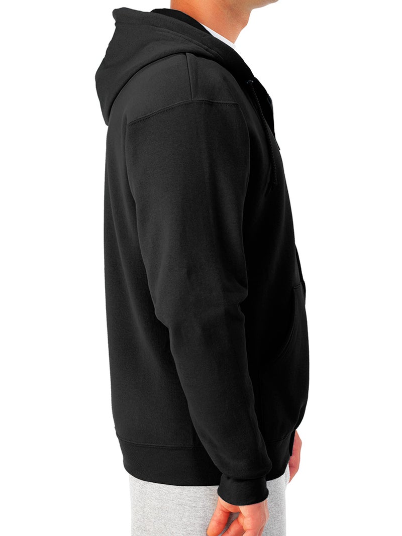 Jerzees -Men's NuBlend -Fleece -Sweatshirts & -Hoodies, Full Zip-Black, Small - Image 2